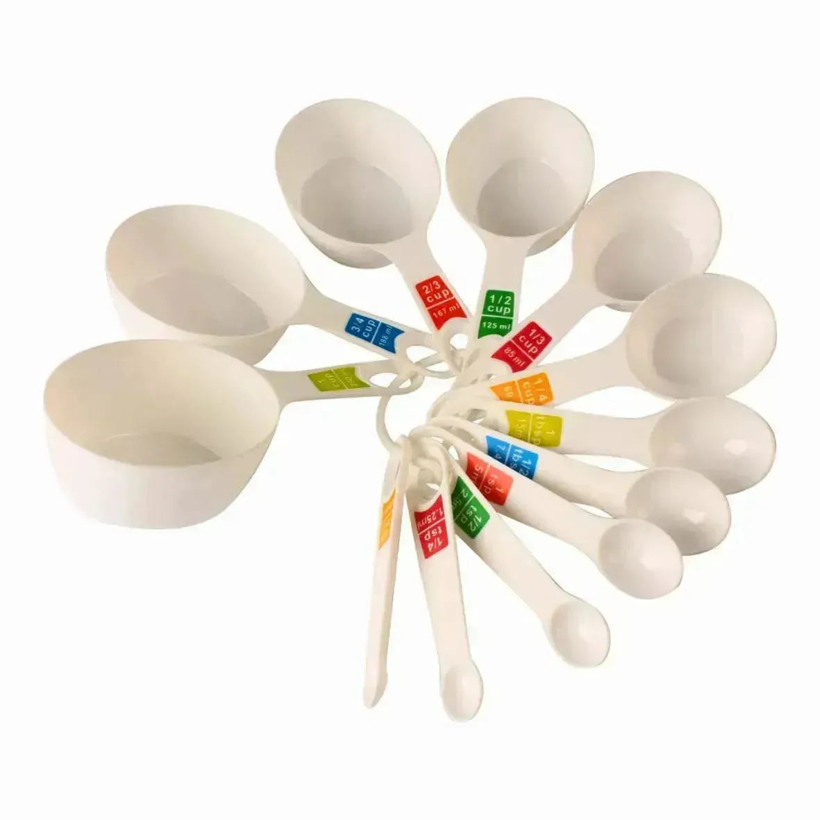 Measuring Cup & Spoon Set of 12 pcs | Flour Measuring Cups - thebakingtools.com