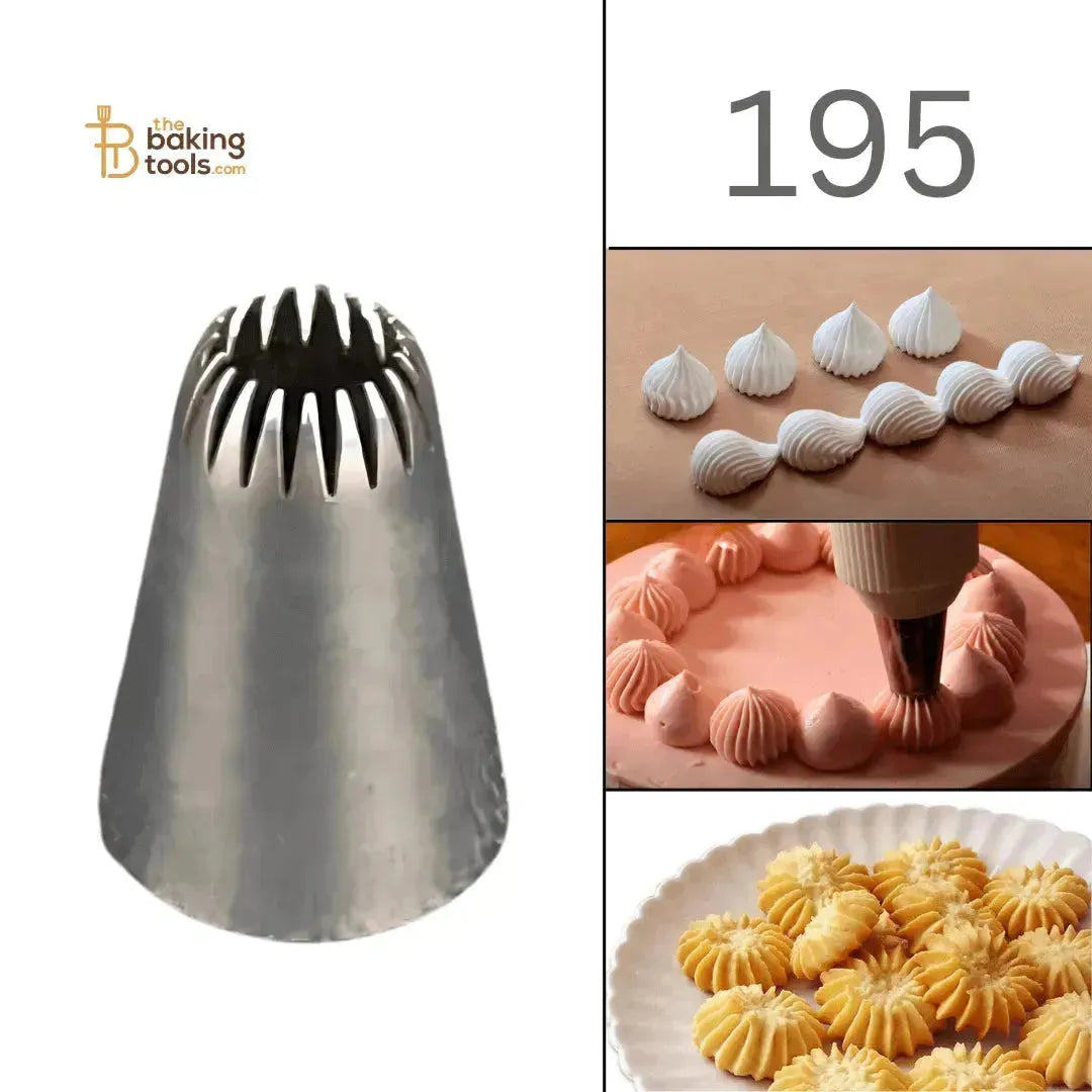 Medium Nozzle 195 | Modak Nozzle | 863k Nozzle | Closed Star Piping - thebakingtools.com