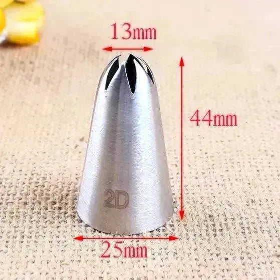 Medium Nozzle 2D | Closed Star Nozzle | Churros Nozzle - thebakingtools.com