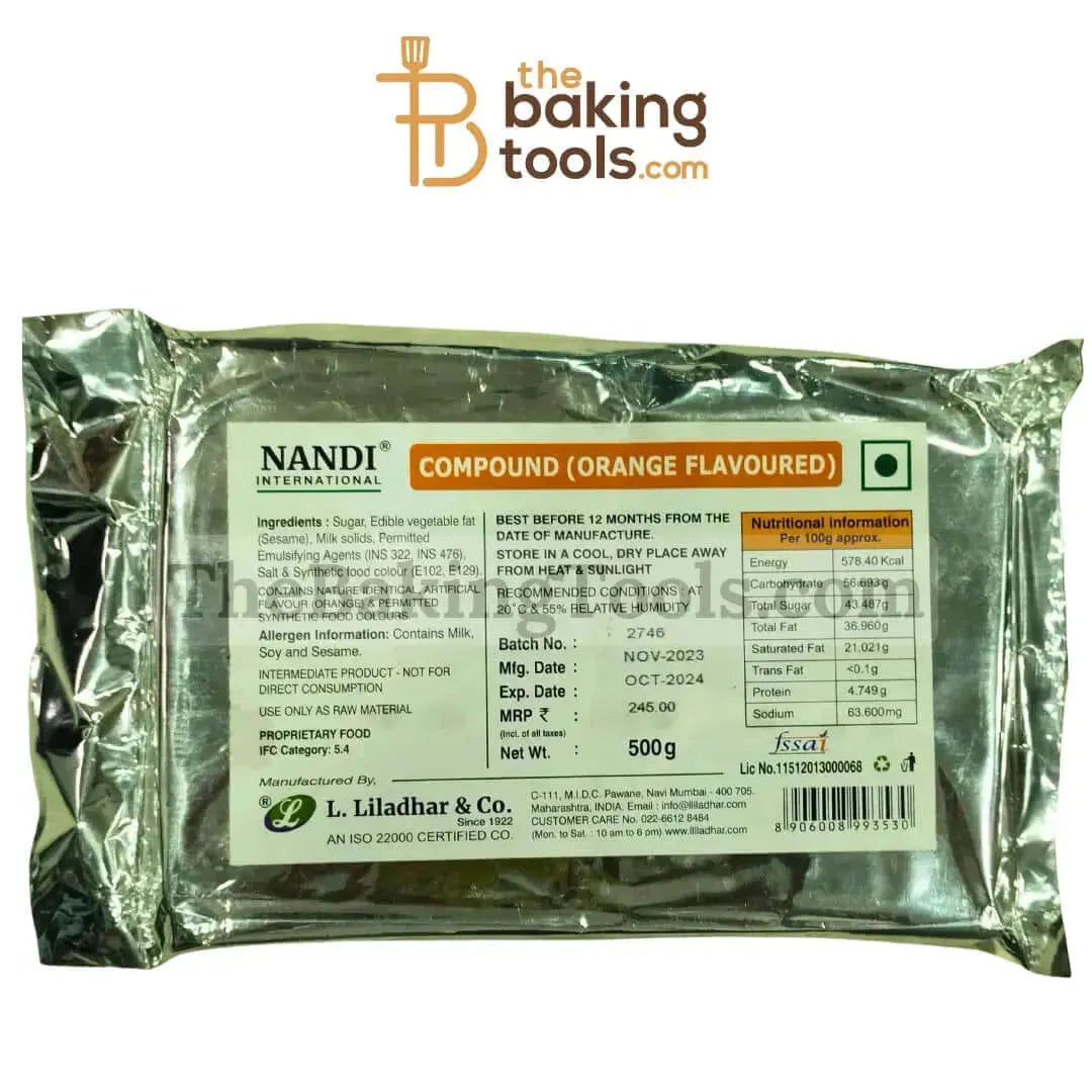 Nandi Compound Orange Flavoured- 500 grams ( NO COD) - thebakingtools.com