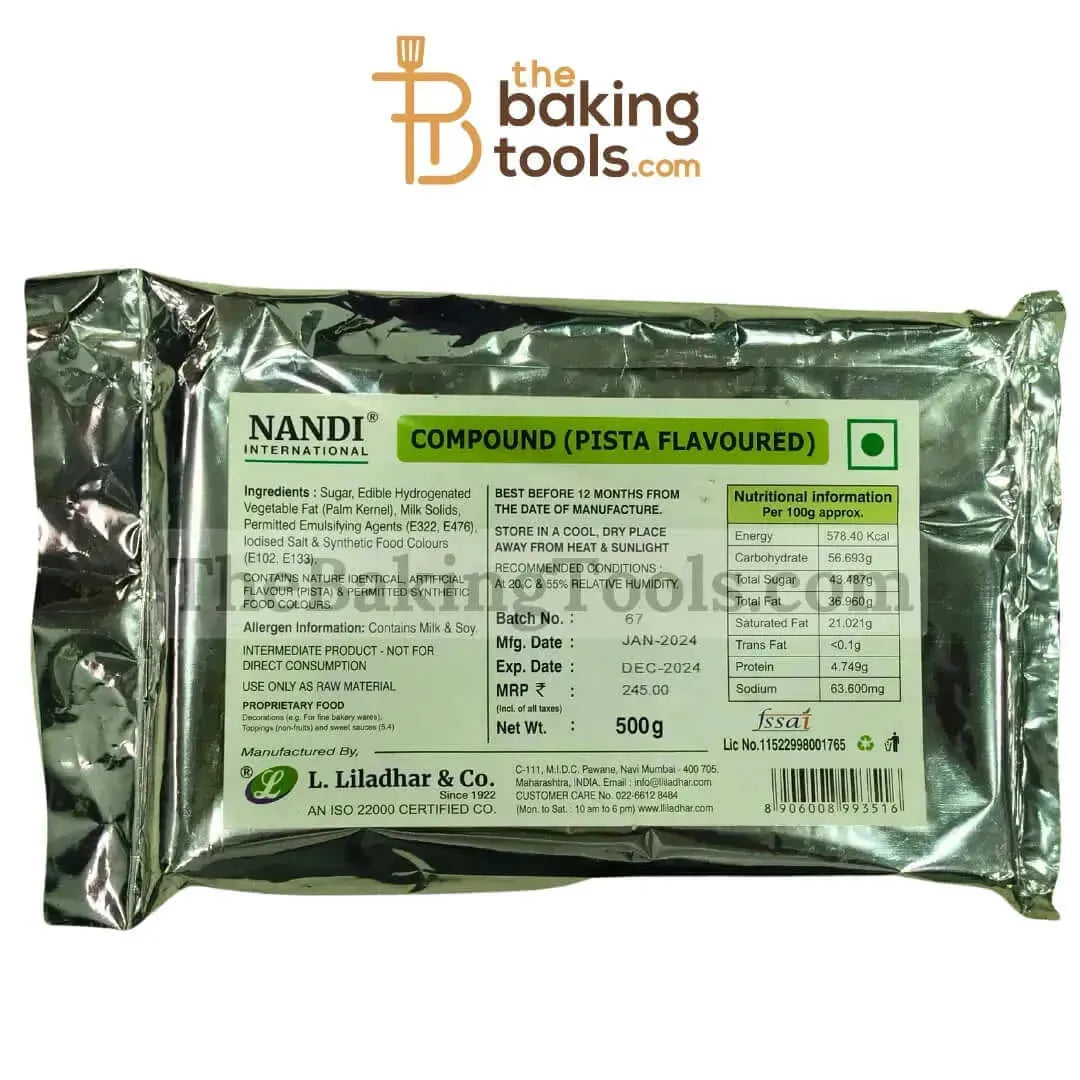 Nandi Compound Pista Flavoured - 500 grams ( NO COD) - thebakingtools.com