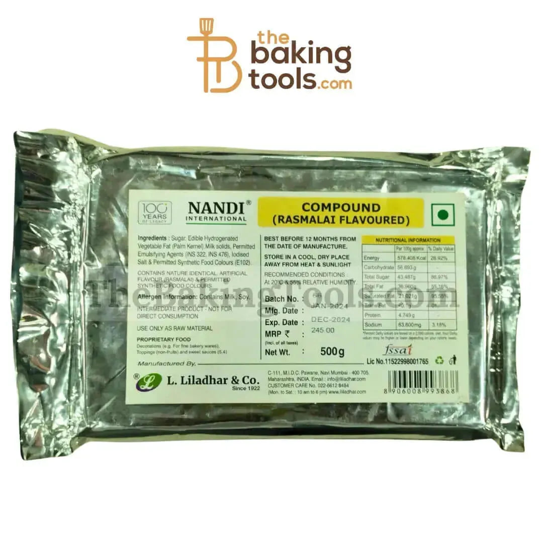 Nandi Compound Rasmalai Flavoured - 500 grams (NO COD) - thebakingtools.com