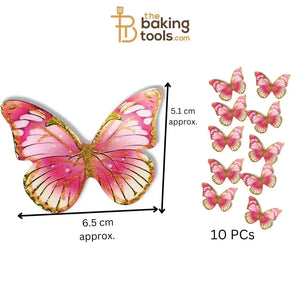 Paper Butterflies Cake Toppers Pack Of 10 - 019 - thebakingtools.com