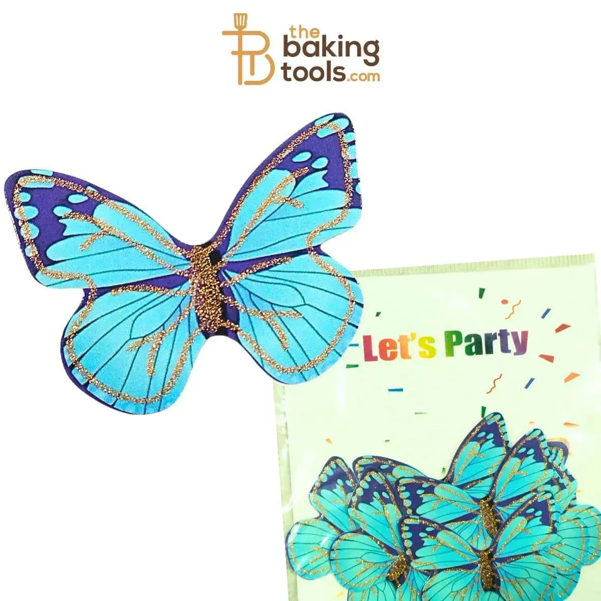 Paper Butterflies Cake Toppers Pack Of 10 - 026 - thebakingtools.com