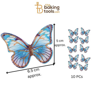 Paper Butterflies Cake Toppers Pack Of 10 - 027 - thebakingtools.com