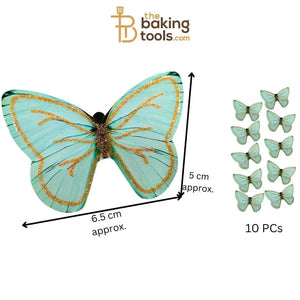 Paper Butterflies Cake Toppers Pack Of 10 - 029 - thebakingtools.com