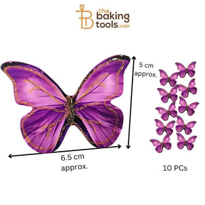 Paper Butterflies Cake Toppers Pack Of 10 - 031 - thebakingtools.com