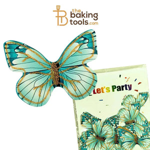Paper Butterflies Cake Toppers Pack Of 10 - 042 - thebakingtools.com