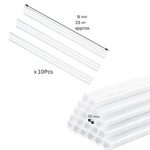 Plastic Cake Dowels-Pack of 10 (Transparent) - thebakingtools.com