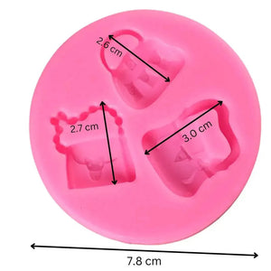 Purse Handbag Clutch Shape Silicone Fondant Gum Paste Mould - 02 - thebakingtools.com