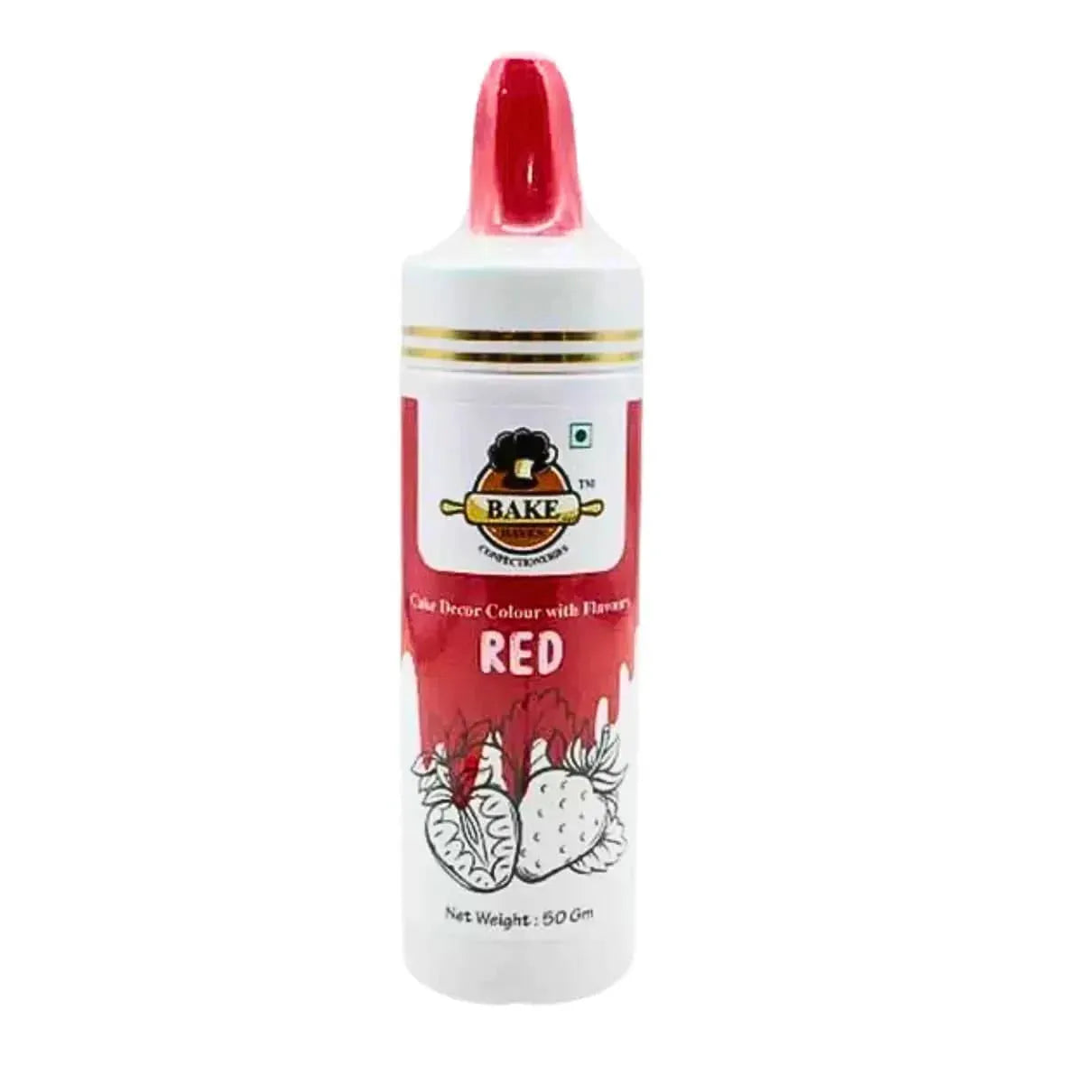 Red - Bake Haven Edible Puff/Dust Colour - 50 gram - thebakingtools.com