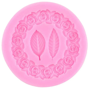 Rose Leaf Silicone Fondant Gum Paste Mould - thebakingtools.com