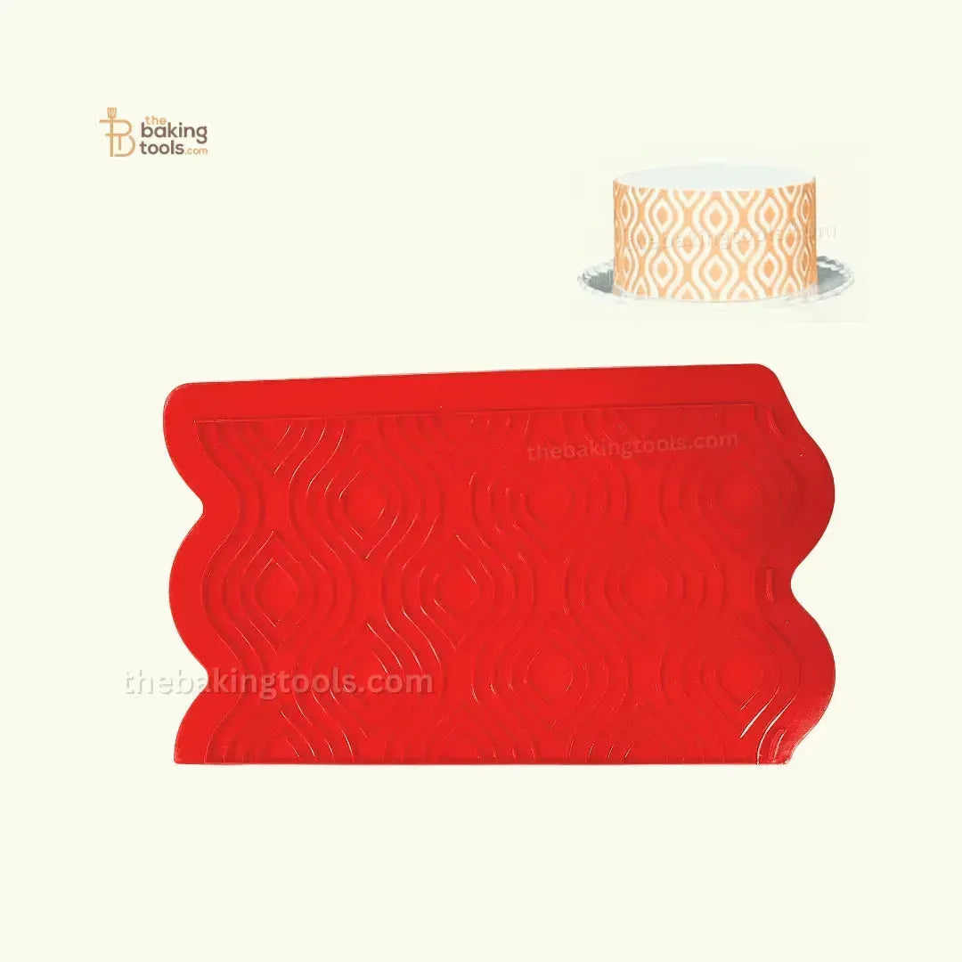 Silicone Onlays Fondant Cake Decoration Lace Mat - 008 - thebakingtools.com