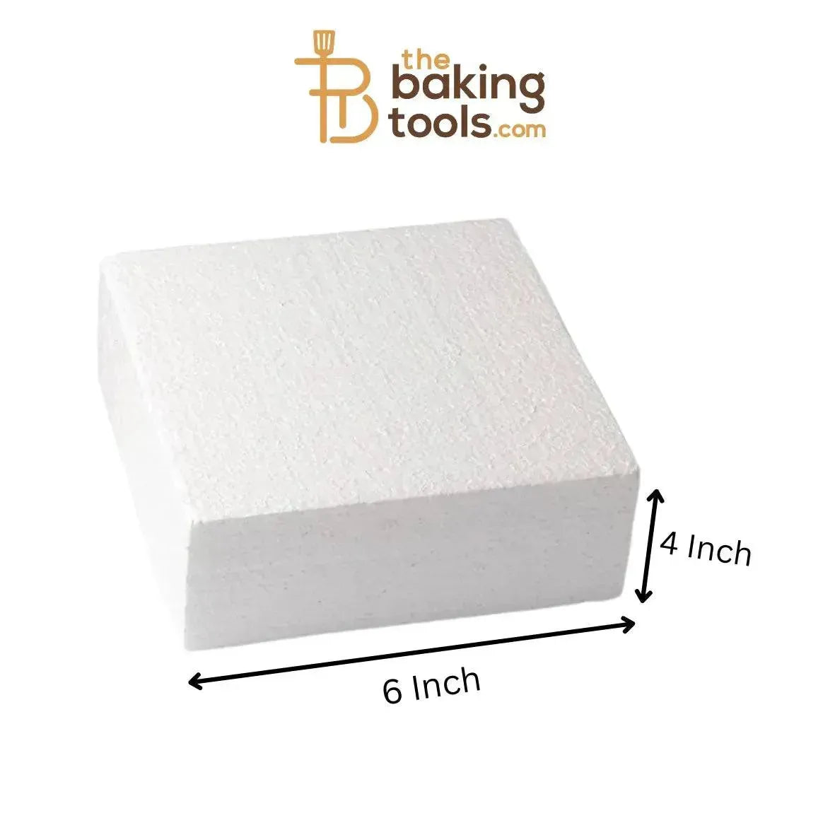 Square Dummy Cake 6 Inch (NO DAMAGE CLAIMS) - (NO COD) - thebakingtools.com