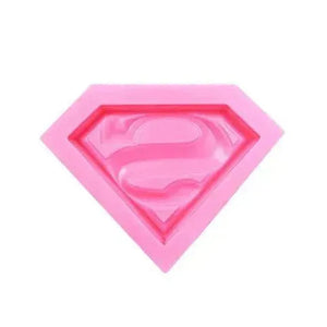 Superman Logo Shape Silicone Fondant Gum Paste Mould - thebakingtools.com