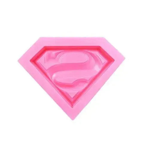 Superman Logo Shape Silicone Fondant Gum Paste Mould - thebakingtools.com