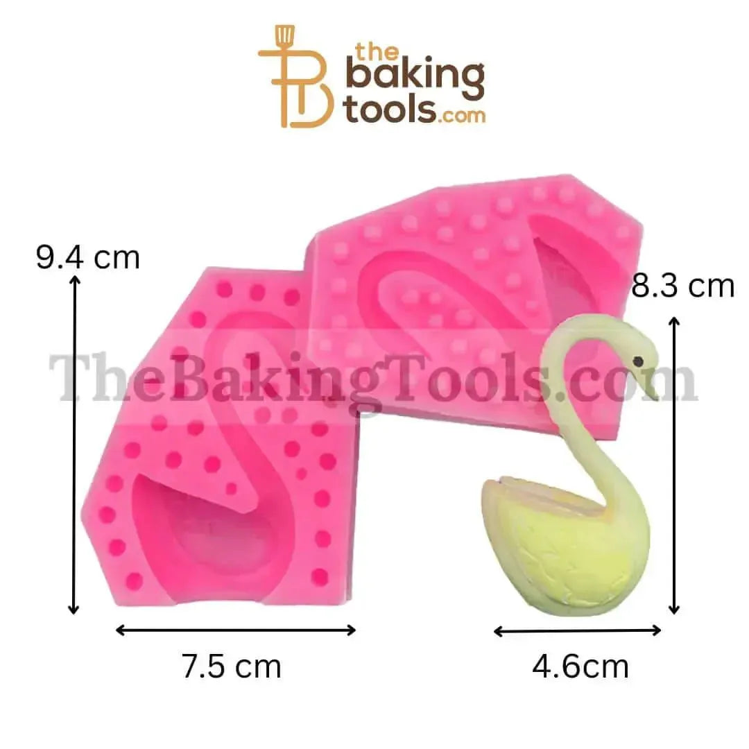 Swan Shaped - Silicone Fondant Gum Paste Mould - thebakingtools.com