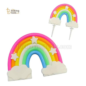 Silicone Rainbow Cake Topper (9cm x 5cm) - 5 - thebakingtools.com
