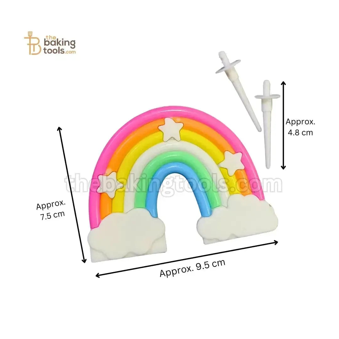 Silicone Rainbow Cake Topper (9cm x 5cm) - 5 - thebakingtools.com
