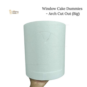 Window Cake Dummies - Arch Cut Out (Big) (NO DAMAGE CLAIMS) - (NO COD) - thebakingtools.com