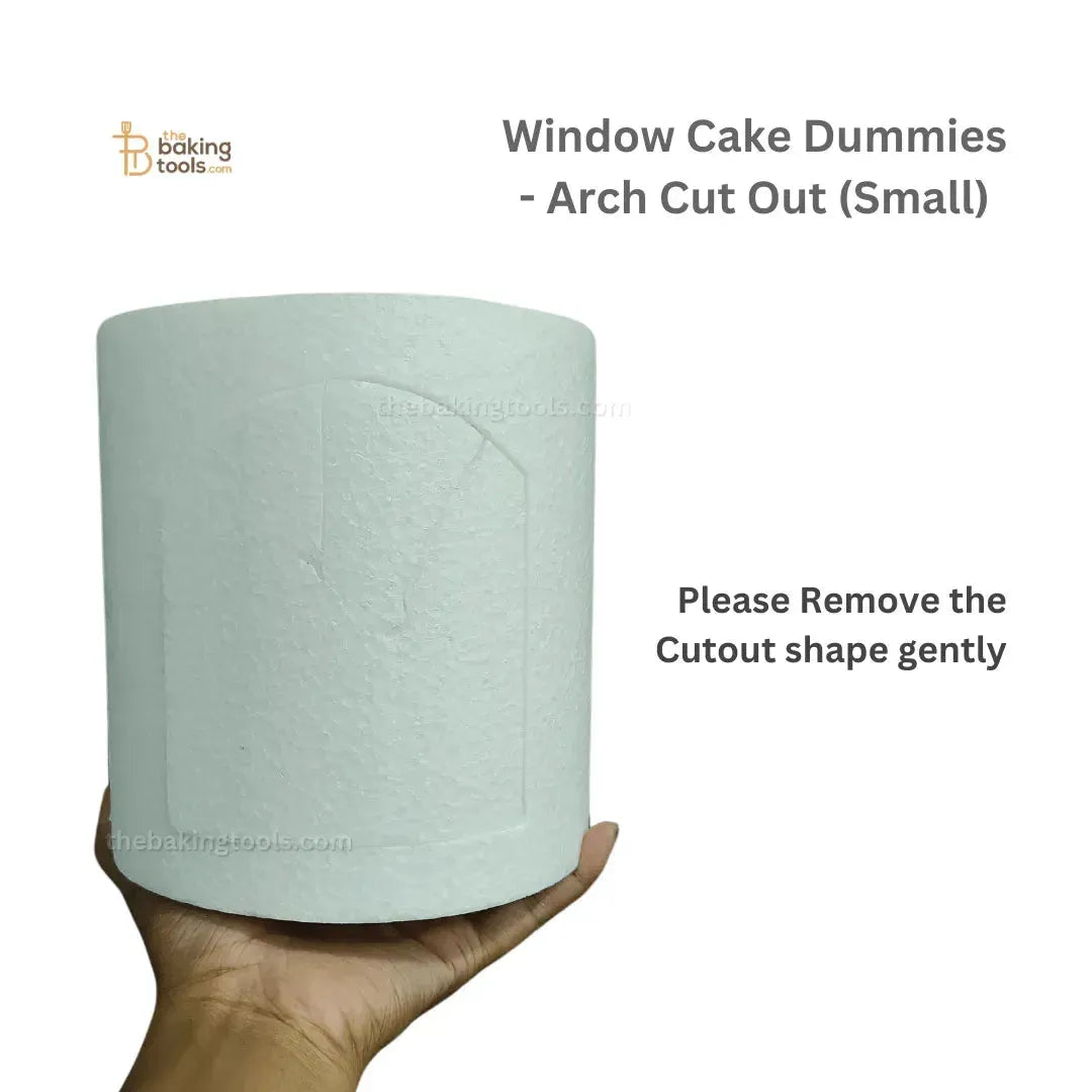 Window Cake Dummies - Arch Cut Out (Small) (NO DAMAGE CLAIMS) - (NO COD) - thebakingtools.com