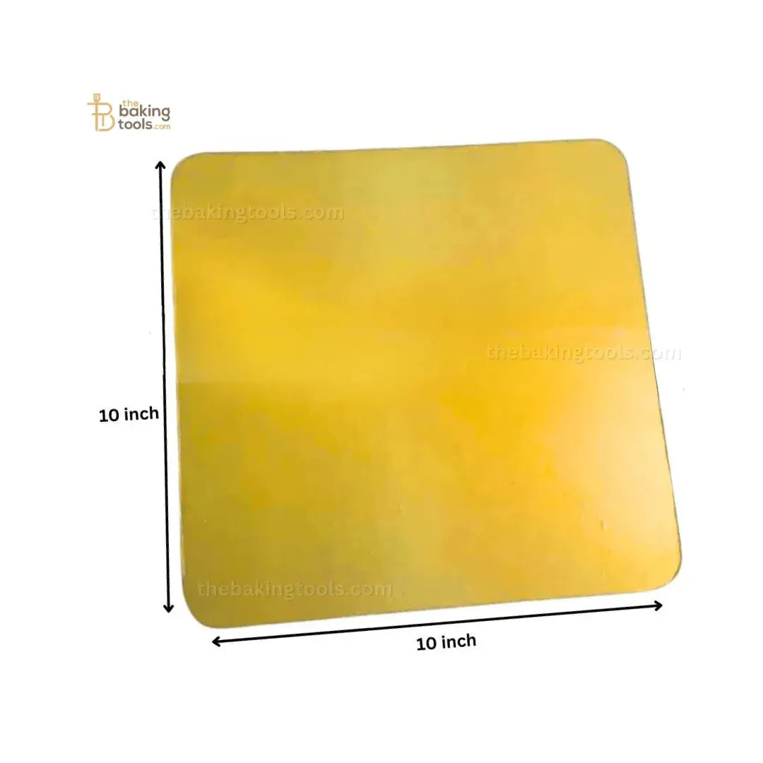 Golden Square (MDF Board) For 1kg Cake For 10X10 Inch Box (NO COD) - thebakingtools.com