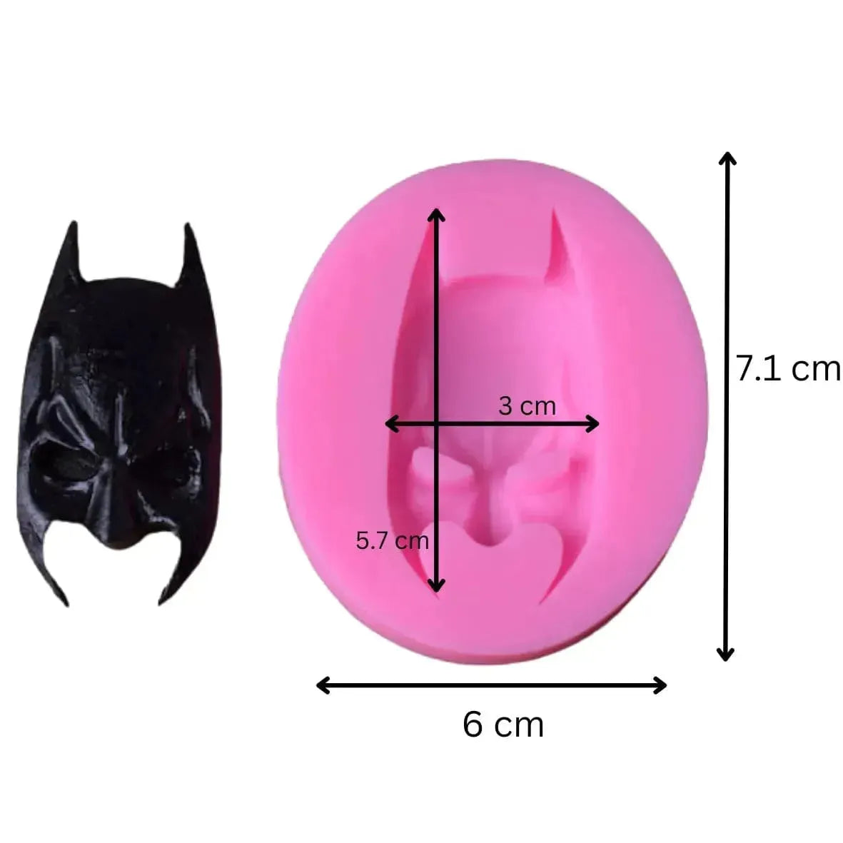 BATMAN Shape Silicone Fondant Gum Paste Mould - thebakingtools.com