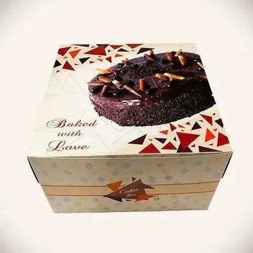 Cake Box Duplex 250gm [7X7X5] Pack of 10 - thebakingtools.com